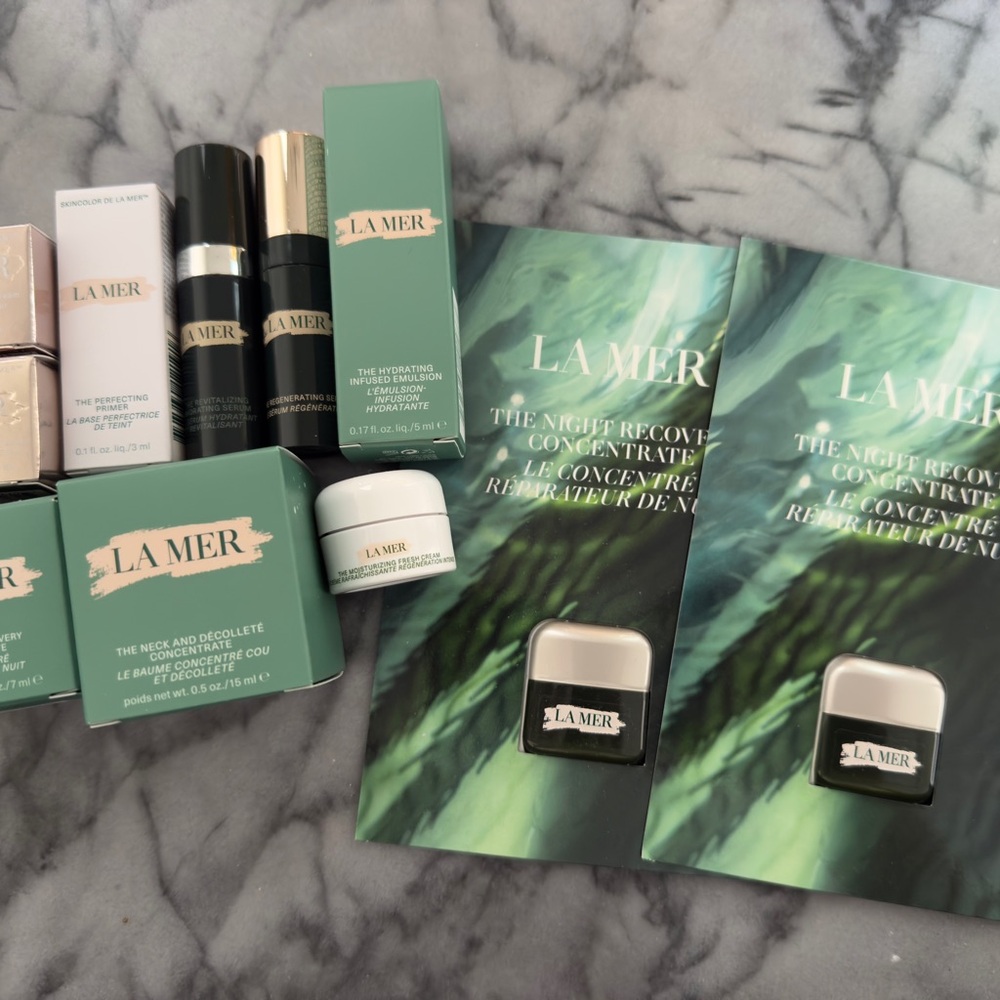 La Mer Skincare Collection 11 piece sample size travel set